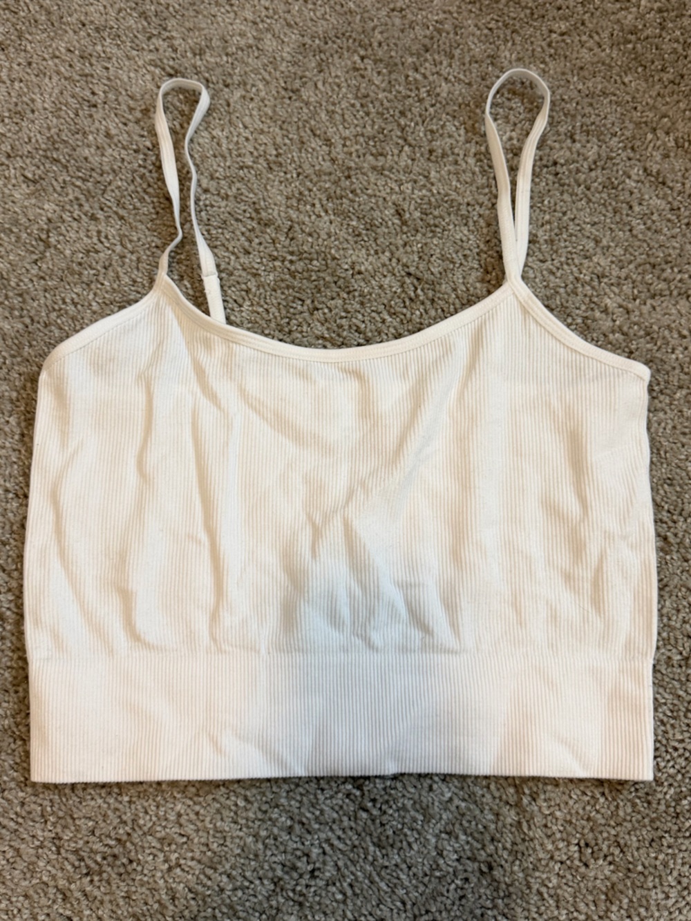 Spaghetti Strap Cropped Cami - M